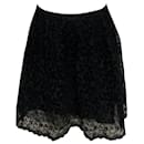 Essentiel Antwerp Lace Skirt in Black Nylon