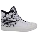 Dior Walk'N'Dior Star Lace Up High Top Sneakers Shoes in White Leather