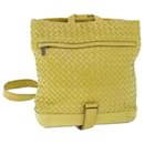 BOTTEGA VENETA INTRECCIATO Shoulder Bag Leather Yellow Auth 55738 - Autre Marque