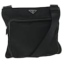 PRADA Shoulder Bag Nylon Black Auth yk8687 - Prada