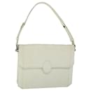 SAINT LAURENT Shoulder Bag Leather White Auth bs8710 - Saint Laurent