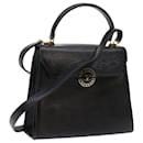 Bolsa VALENTINO Couro 2maneira Black Auth yk9028 - Valentino