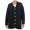 Black pocket cardigan - size L - Autre Marque