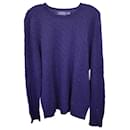 Polo Ralph Lauren Cable Knit Jumper in Navy Blue Cashmere