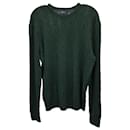 Polo Ralph Lauren Cable Knit Jumper in Green Cashmere