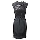 Victoria Beckham Sequin Lined Dress in Black Polyester
