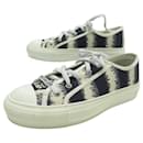 NEUF CHAUSSURES CHRISTIAN  DIOR WALK'N'DIOR SNEAKERS 36.5 TOILE NEW SHOES - Christian Dior