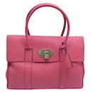 NEW MULBERRY BAYSWATER HH HANDBAG2873 PINK GERANIUM PURSE SEEDED LEATHER - Mulberry