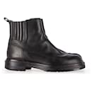 Sergio Rossi Ankle Boots in Black Leather