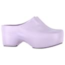 Givenchy Platform Clogs in Lilac Leather