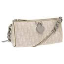 Christian Dior trotter romantic Shoulder Bag PVC Leather Beige Auth 56076