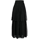 Falda Chanel de tul negra
