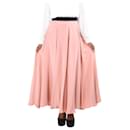 Pink silk maxi skirt - size UK 14 - Roksanda