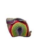 Bolso bandolera Loewe de rafia Rainbow Bunny Bolso bandolera de material natural en buen estado