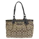 Coach Signature Gallery Style East West Tote Canvas Tragetasche F16561 in guter Kondition