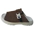 DIOR H TOWN - Brown suede leather mules Men T44 IT very good condition - Dior
