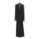 Black Silk Crepe Maxi Dress FR40 - Jean Louis Scherrer