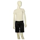Dolce & Gabbana Black Satin Bermuda Shorts Trousers Pants size 44, Tagss