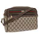GUCCI GG Canvas Web Sherry Line Shoulder Bag Beige Red 40 02 088 Auth yk8896 - Gucci