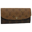 LOUIS VUITTON Monogram Reverse Portefeuille Emily Long Wallet M82157 auth 56717a - Louis Vuitton