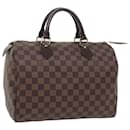 LOUIS VUITTON Damier Ebene Speedy 30 Bolsa de mão N41364 Autenticação de LV 56392 - Louis Vuitton