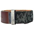 Green embellished leather belt - Dries Van Noten
