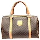 Celine Macadam Boston Bag Canvas Handbag in Good condition - Céline