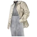 Nicholas Daley Neutral Waxed cotton tie jacket - size 6 - Autre Marque