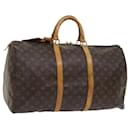 Monograma de Louis Vuitton Keepall 50 Bolsa Boston M41426 LV Auth 56253