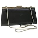 GUCCI Chain Shoulder Bag Leather Black 004 2046 Auth ep1974 - Gucci