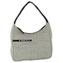 PRADA Hand Bag Canvas Gray Auth yk9122 - Prada
