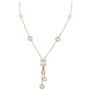 Bulgari necklace, "BZero1", Rose gold, white ceramic and diamonds.