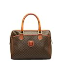 Celine Macadam Mini Boston Bag Canvas Handbag in Good condition - Céline