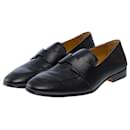 Sapato HERMES em couro preto - 101537 - Hermès
