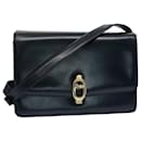 CELINE Shoulder Bag Leather Navy Auth bs8957 - Céline