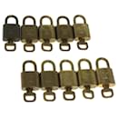 Louis Vuitton padlock 10set Gold Tone LV Auth ep1987