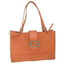 FENDI Shoulder Bag Nylon Orange Auth bs8893 - Fendi