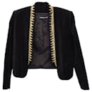 Pierre Balmain Embellished Jacket in Black Polyester