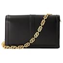 Greca Goddess Wallet On Chain  - Versace - Leather - Black