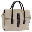 GUCCI Hand Bag Suede White 000 0844 Auth bs8960 - Gucci