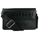 Black Horseferry leather shoulder bag - Burberry