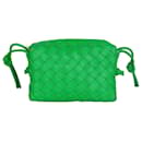 Green mini loop intrecciato leather cross-body bag - Bottega Veneta