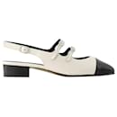 Abricot Pumps - Carel - Leather - Beige/Black