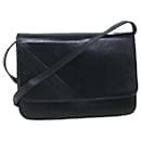 BALLY Shoulder Bag Leather Black Auth bs9210 - Bally