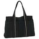 HERMES Trocha Horizontal MM Hand Bag Canvas Black Auth bs9143 - Hermès