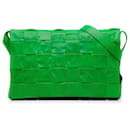 Bottega Veneta Green Maxi Intrecciato Cassette Crossbody Bag