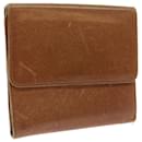LOUIS VUITTON Bifold Wallet Leather Brown LV Auth 56641 - Louis Vuitton