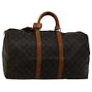 Louis Vuitton Monogram Keepall 50 Boston Bag M41426 LV Auth 57704