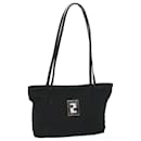 FENDI Zucca Canvas Shoulder Bag Black Auth 57278 - Fendi
