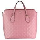 Bandolera grande de piel Monogram rosa - Gucci